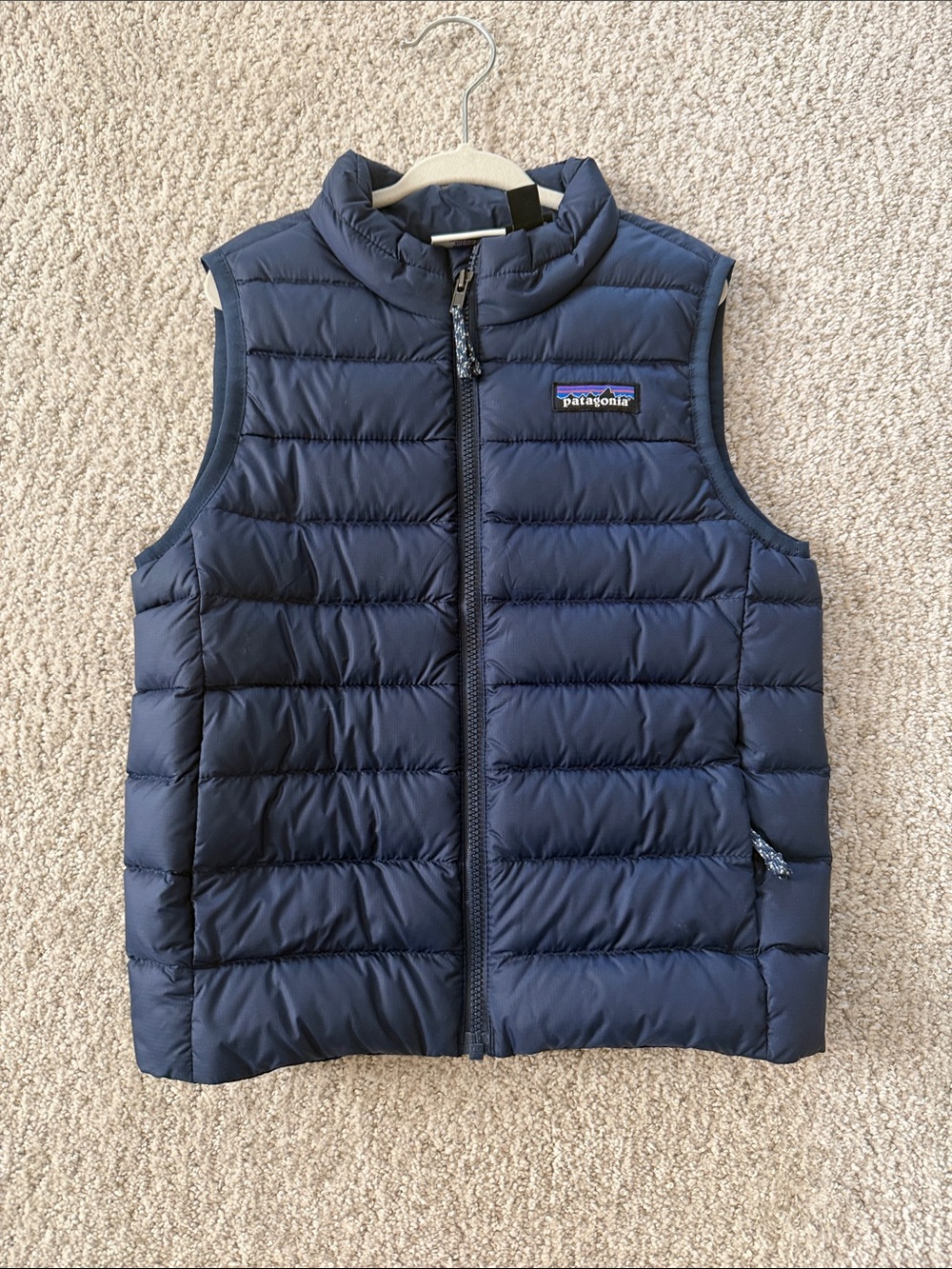Patagonia Kids Navy Down Sweater Vest Puffer